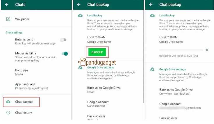 cara backup chat whatsapp