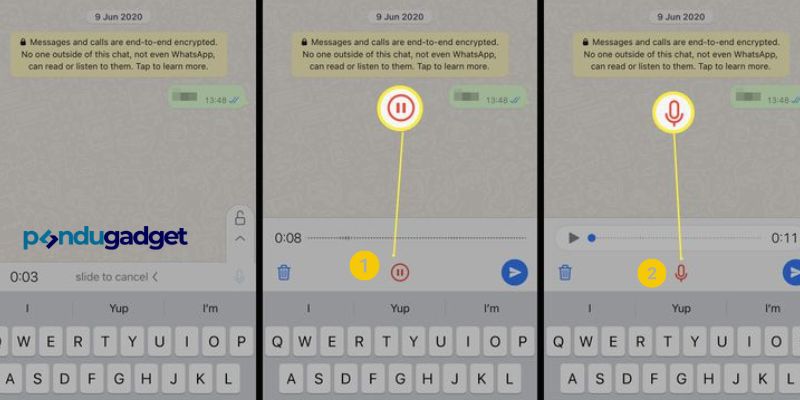 Cara Mendengar Pesan Suara WhatsApp Sebelum Mengirim