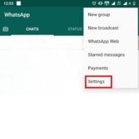 setting whatsapp
