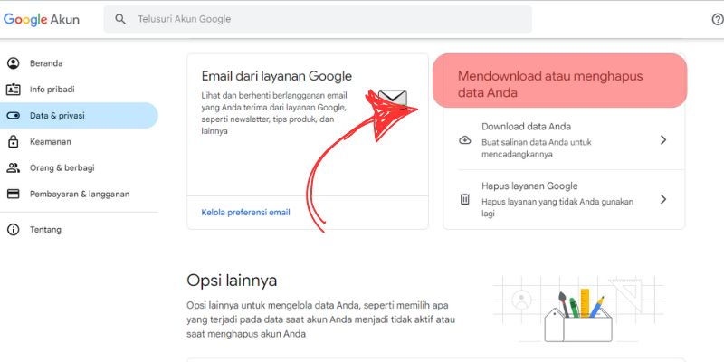 tutorial menghapus akun gmail