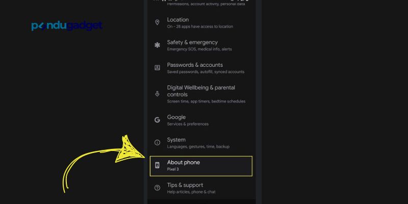 Cara Menemukan Model Ponsel Android di Aplikasi Pengaturan