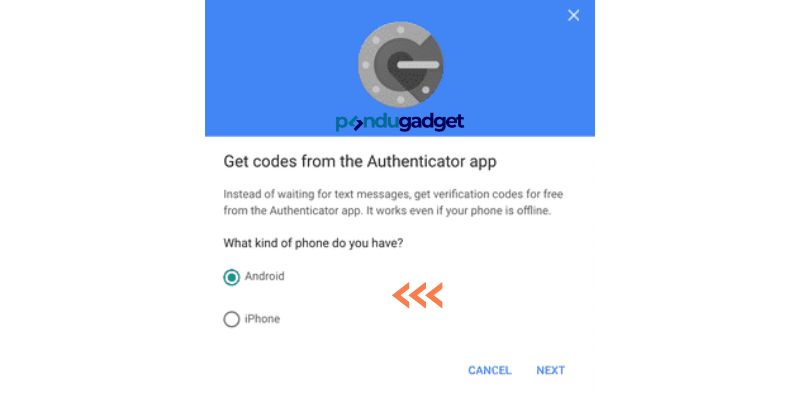 Memindahkan Google Authenticator HP Baru 