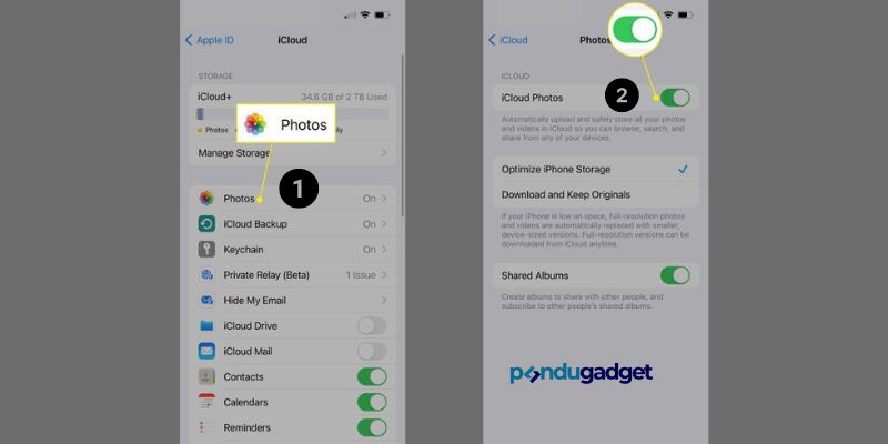 Mendownload Foto dari iCloud ke iPhone