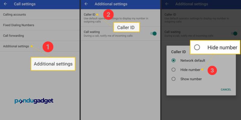 Menyembunyikan Nomor Telepon di Ponsel Android